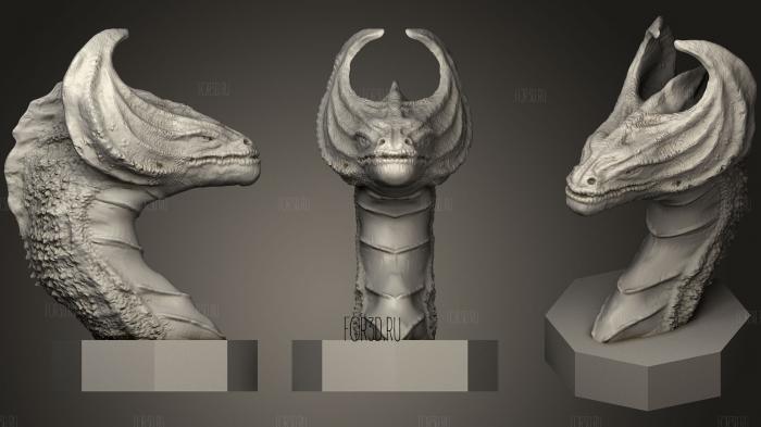Dragon Head (1) stl model for CNC